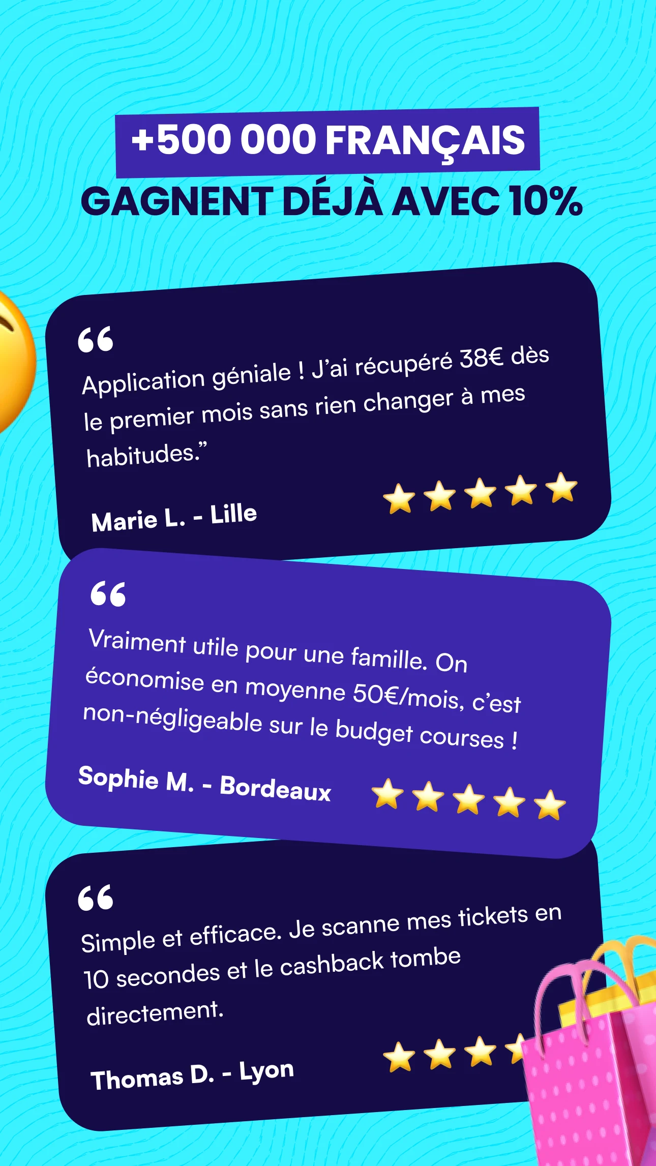10% - Cashback & Économies screenshot