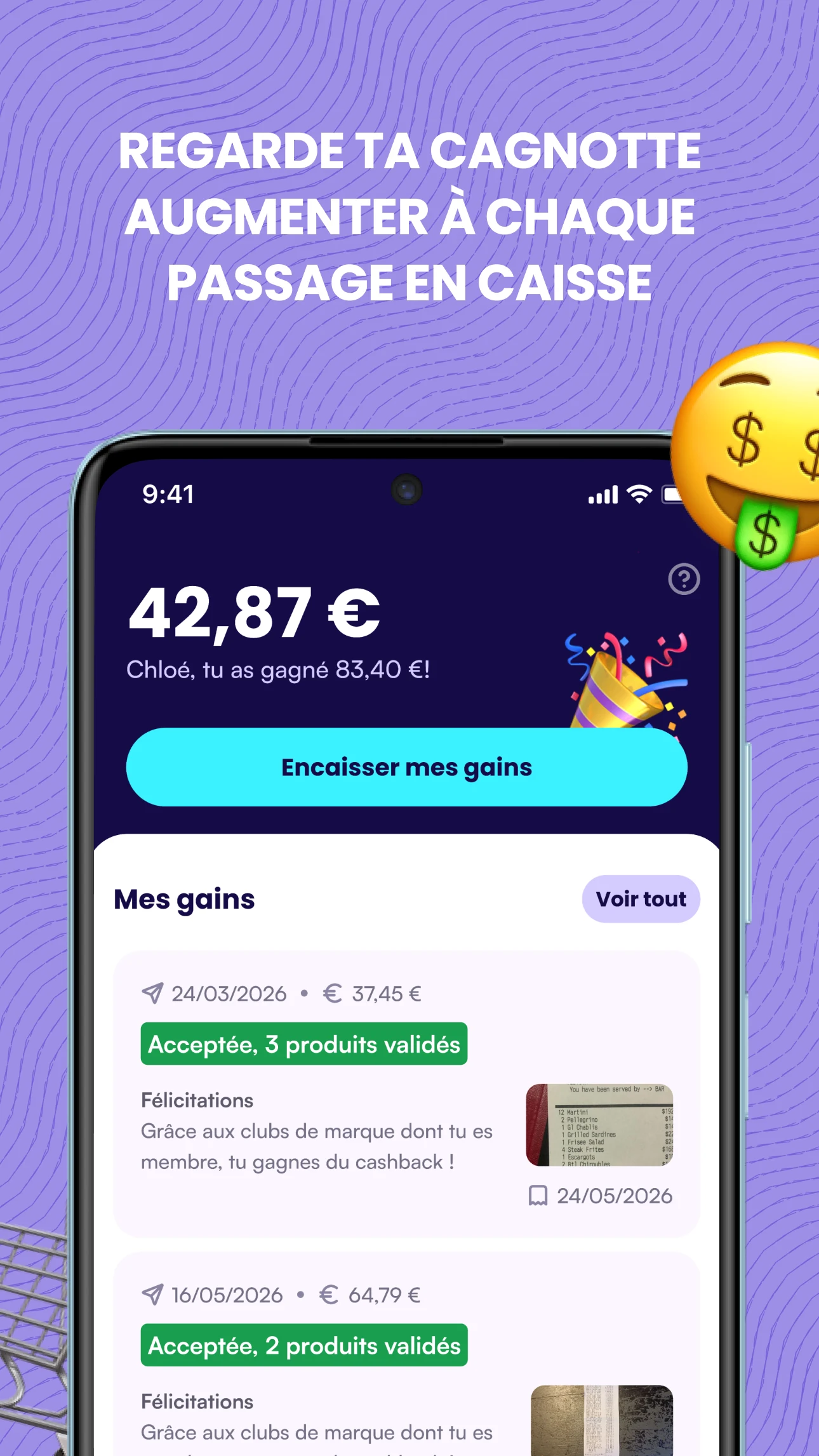 10% - Cashback & Économies screenshot